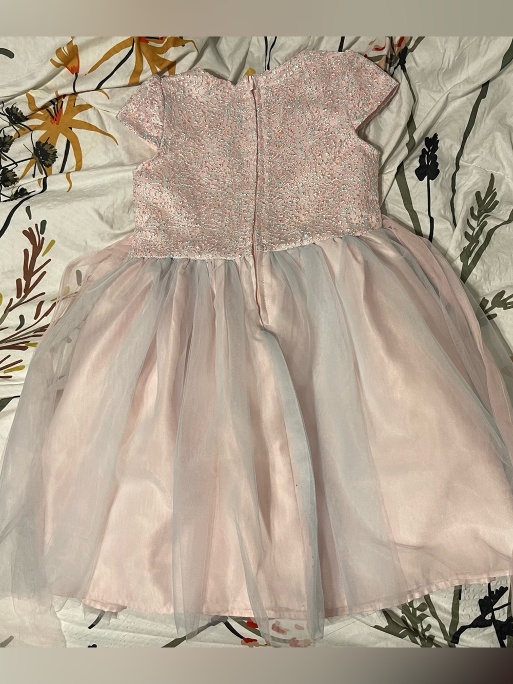 Biscotti Light Pink Sequin Tulle Party Dress